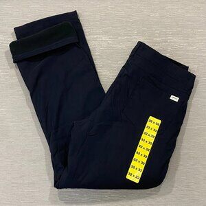 Orvis Fleece Lined Tech Pants Mens 32 x 32 Black Water Repellent Insulated